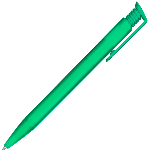 Promotional Albion Frost Recycled Ballpen in Frosted Green with a design from Total Merchandise