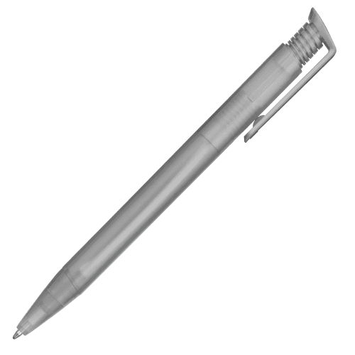 Custom Albion Frost Recycled Ballpen in Frosted Grey with a design from Total Merchandise