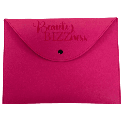 Promotional Large rPET Felt Wallet in Pink 28 branded with your logo from Total Merchandise