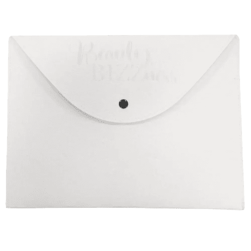Custom Printed Large rPET Felt Wallet in White 1 branded with your logo from Total Merchandise