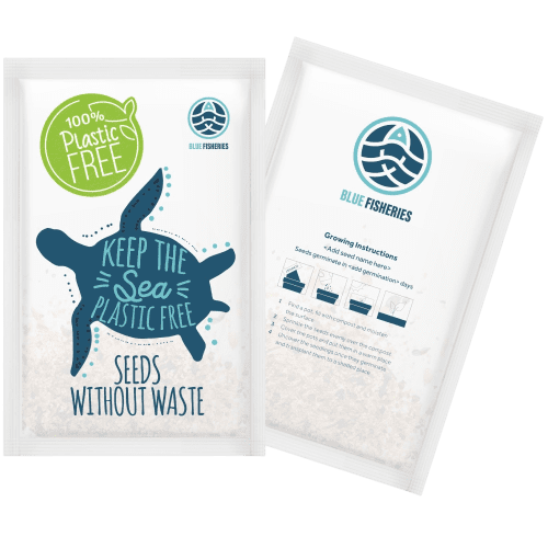 Logo Branded Plastic Free Seed Packets with a design from Total Merchandise