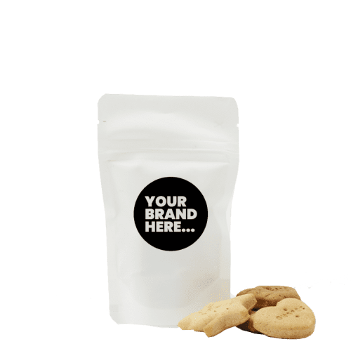 Dog Biscuits Pouch in White