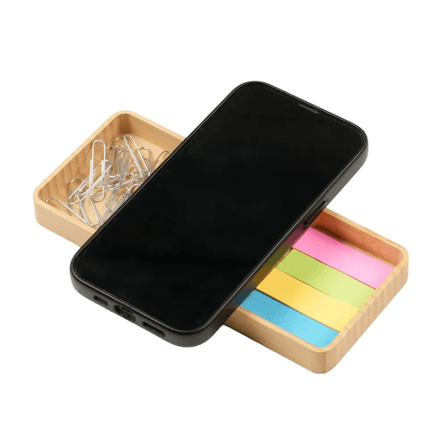 Promotional Bamboo Wireless Charger in Natural branded with your logo from Total Merchandise