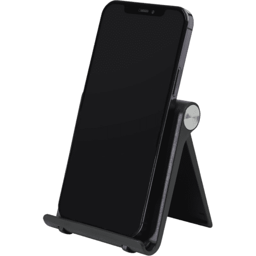 Customisable Phone and Tablet Stand in Black printed with your logo from Total Merchandise