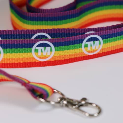 20mm Rainbow Lanyards