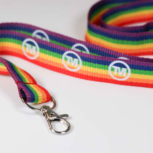 20mm Rainbow Lanyards