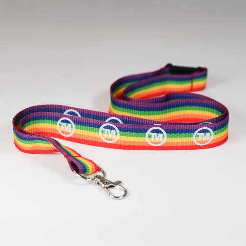 20mm Rainbow Lanyards