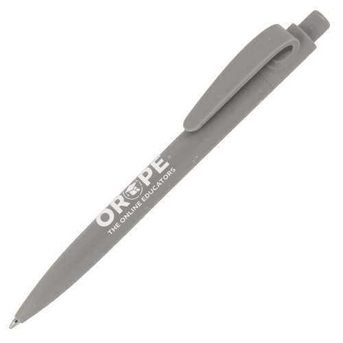 Promotional Recycled Seashell Ballpen in Light Grey printed with your logo from Total Merchandise