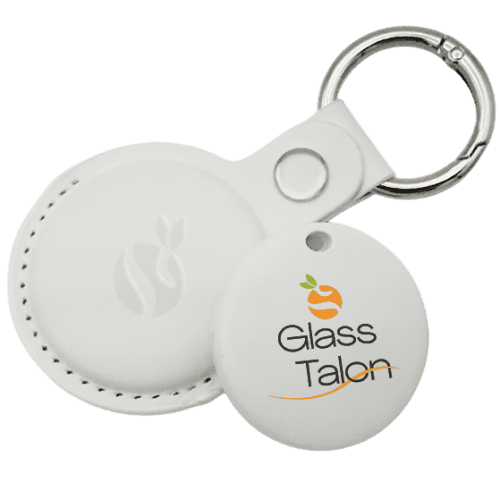 Branded MiTag Android Tracker Tag in Off White/White printed with your logo from Total Merchandise
