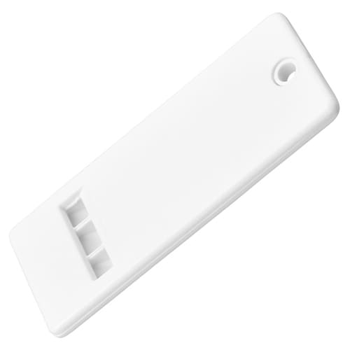 Flat Whistle in White