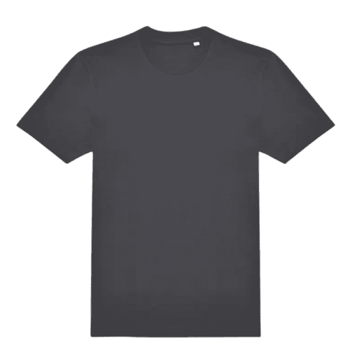 Custom Branded B&C Heavyweight Coloured Cotton T-Shirt in Dark Grey from Total Merchandise