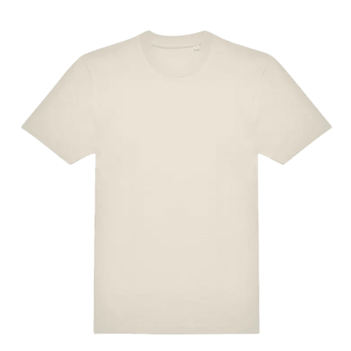 Custom Printed B&C Heavyweight Coloured Cotton T-Shirt in Off White from Total Merchandise