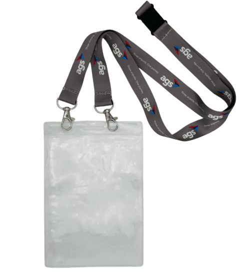 Double Clip Lanyard with A6 Wallet