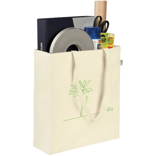Custom Printed Allington Recycled 12oz Cotton Canvas Tote Bag in Natural from Total Merchandise