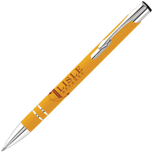 Electra Softfeel GRS Recycled Ballpen in Yellow
