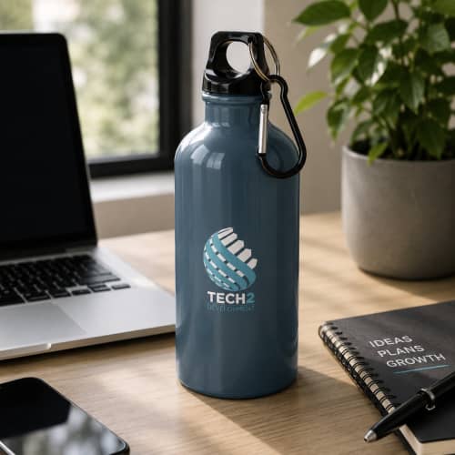 Lifestyle image of the 400ml Recycled Stainless Steel Oregon Bottle by Total Merchandise