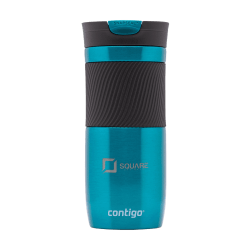 Custom Branded Contigo® 470ml Double Walled Thermos Cup in Turquoise printed with your company logo