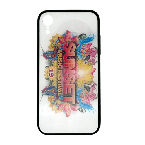 Promotional printed Glass Backed Phone Case with a design from Total Merchandise