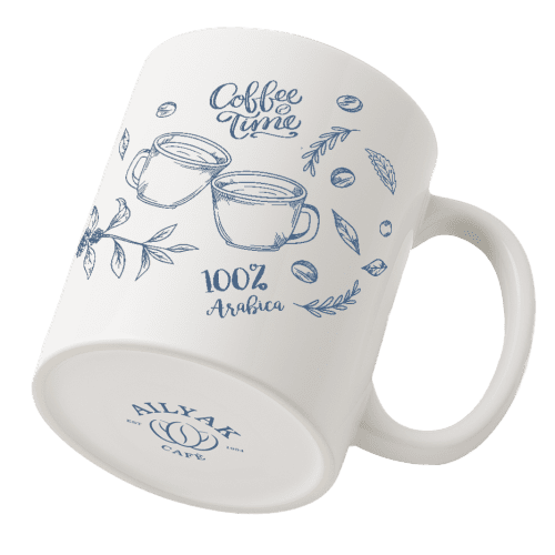 Custom printed Cambridge Mugs with Backstamp with a design from Total Merchandise