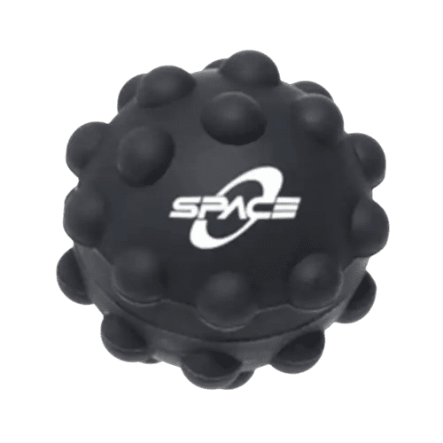 Customisable Silicon Fidget Bubble Ball in Black printed with your logo from Total Merchandise