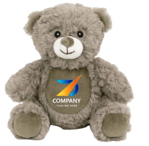 Branded 17cm Catherine Eco Teddy Bears in Mocha with a design from Total Merchandised