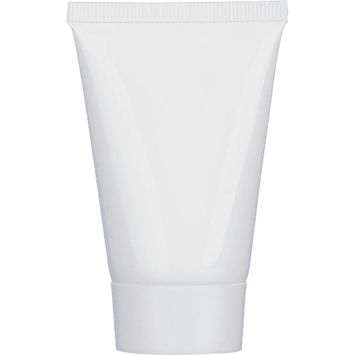 Branded SPF30 Sunscreen Tube in White printed with your logo in full-colour from Total Merchandise