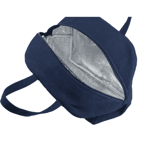 Personalisable Recycled Cooler Bag in Blue printed with your logo from Total Merchandise