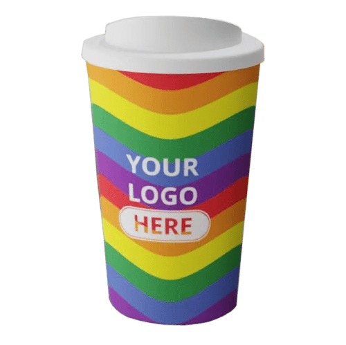 Pride Brite Americano Mugs in White