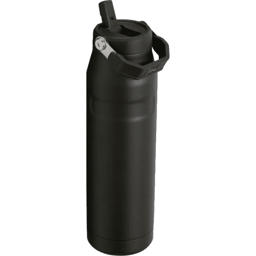 Customised Stanley IceFlow™ Water Bottle with Flip Straw in Black from Total Merchandise