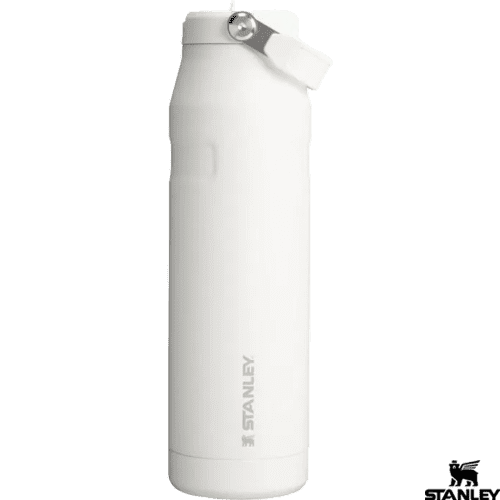 Logo branded Stanley IceFlow™ Water Bottle with Flip Straw in White from Total Merchandise