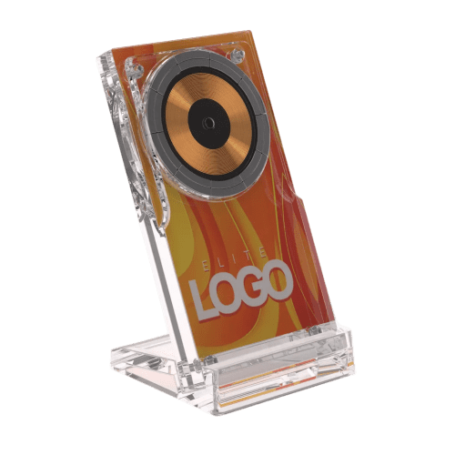 Custom Printed MagSafe 15W Magnetic Wireless Charging Stand in Transparent from Total Merchandise