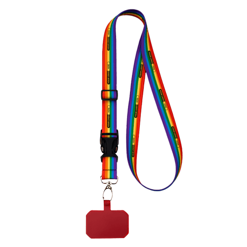 Pride Phone Holder Lanyard in Red 14