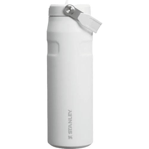 Branded Stanley IceFlow™ 0.7L Water Bottle with Flip Straw in Frosted White from Total Merchandise