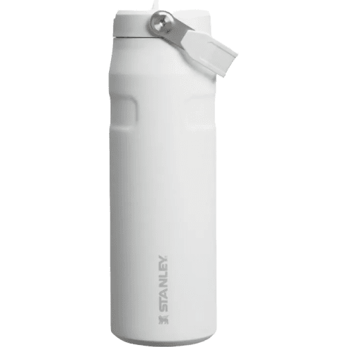 Branded Stanley IceFlow™ 0.7L Water Bottle with Flip Straw in Frosted White from Total Merchandise