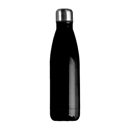 Capella Metal Bottle in Gloss BlackSilver from Total Merchandise