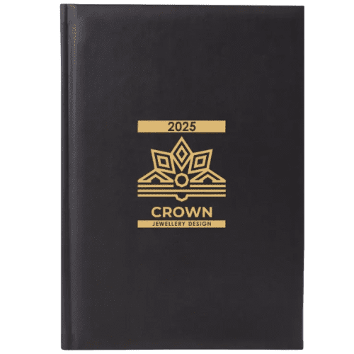 Branded Premium B5 Week-to-View Diary in Black from Total Merchandise