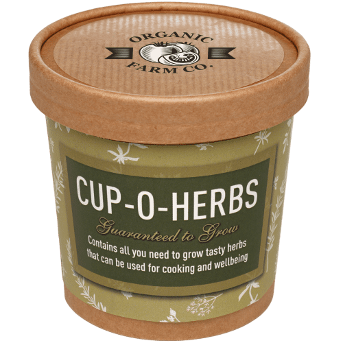 Promotional printed Grow Your Own Herb Kit in Brown with a design from Total Merchandise
