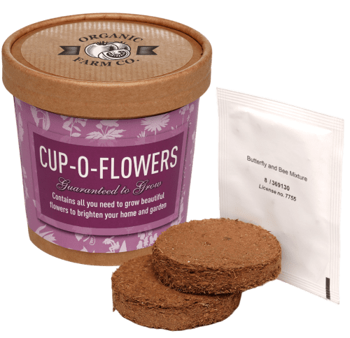 Branded Grow Your Own Flower Kit with a design from Total Merchandise
