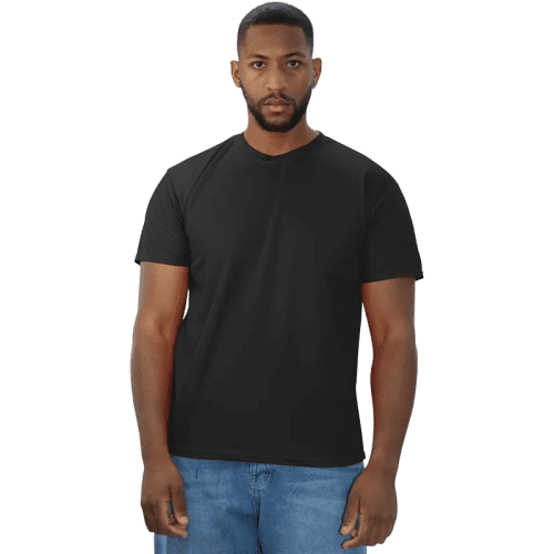 Coloured Eco Tech T-Shirts in Black with a design from Total Merchandise