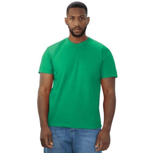 Coloured Eco Tech T-Shirts in Kelly Green with a design from Total Merchandise