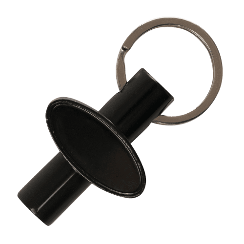 Promotional Radiator Keyrings in Black customised with your logo from Total Merchandise