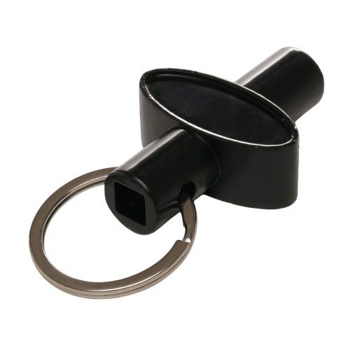 Personalisable Radiator Keyrings in Black customised with your logo from Total Merchandise