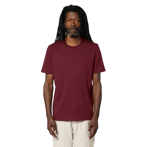 Coloured Stanley Stella Creator T-Shirt in Burgundy