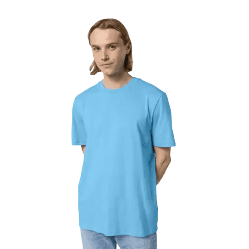 Coloured Stanley Stella Creator T-Shirt in Aqua Blue