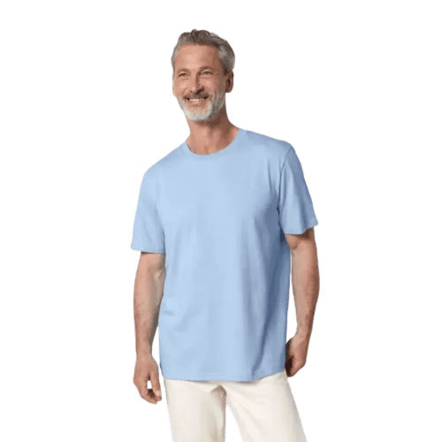 Coloured Stanley Stella Creator T-Shirt in Blue Soul