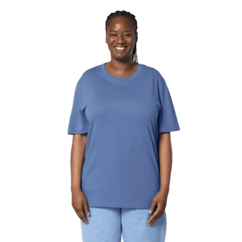 Coloured Stanley Stella Creator T-Shirt in Bright Blue