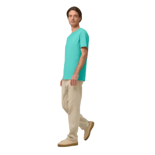 Coloured Stanley Stella Creator T-Shirt in Pool Blue