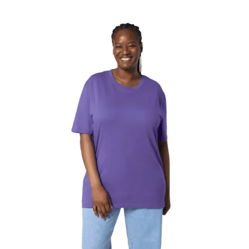 Coloured Stanley Stella Creator T-Shirt in Purple Love