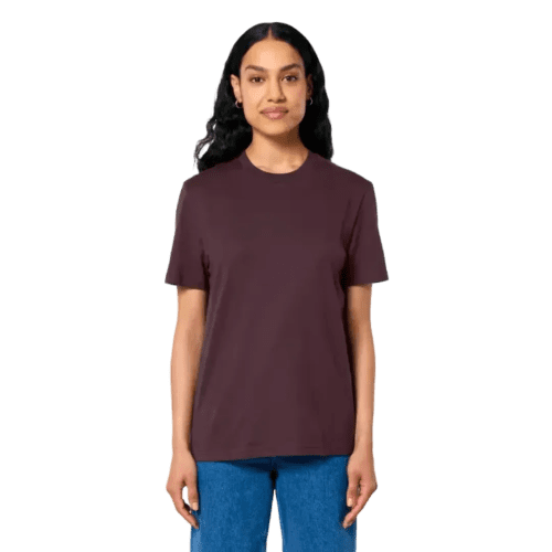 Coloured Stanley Stella Creator T-Shirt in Red Brown