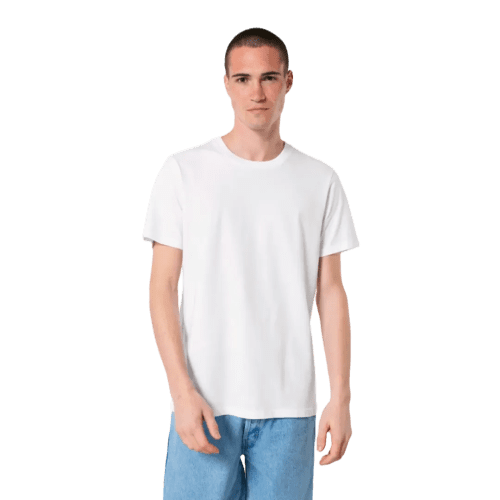 Logo branded White Stanley Stella Creator T-Shirt in White with a design from Total Merchandise